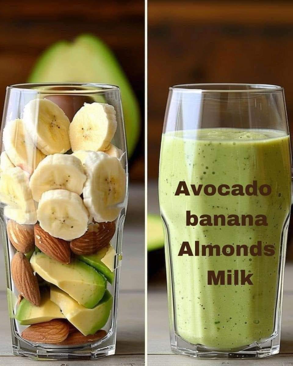 ALMOND BANANA AVOCADO SMOOTHIE