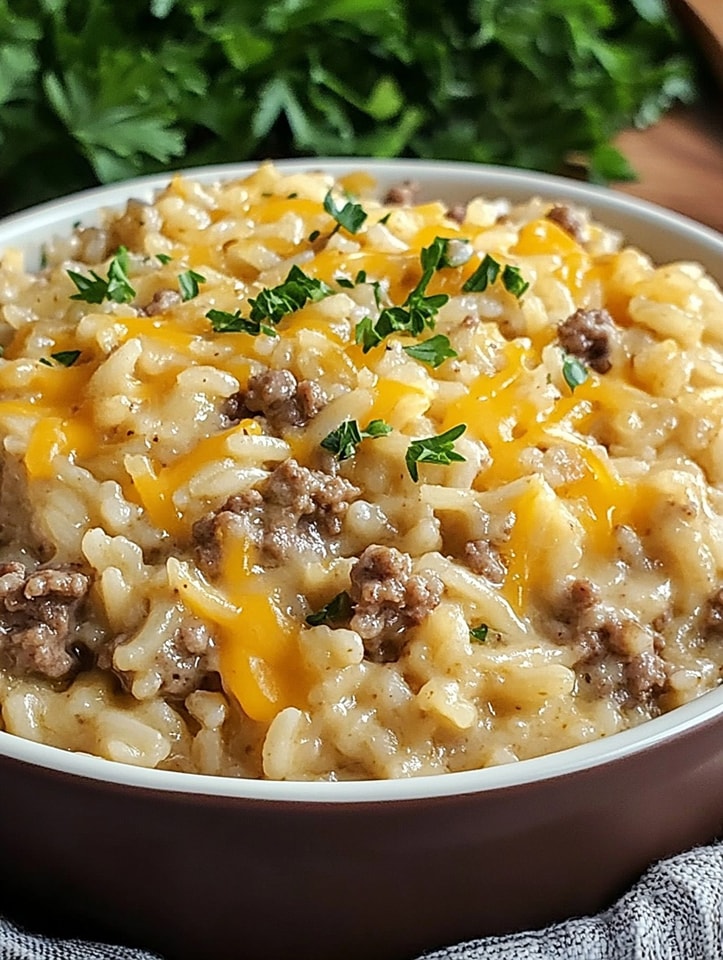 Classic Hamburger Rice Bake – Easy & Delicious!
