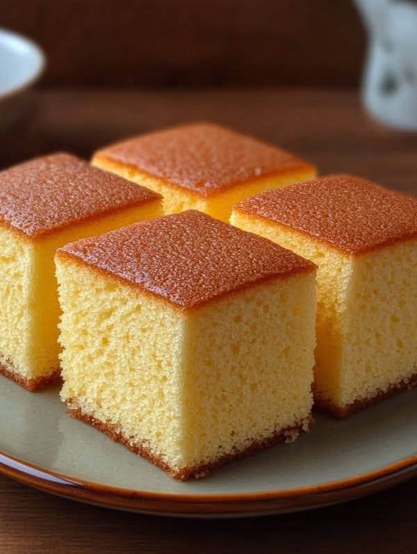 Fluffy Vanilla Sponge Cake