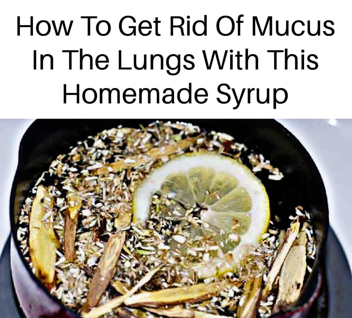 Natural herbal drink to expel mucus from the lungs and purify the respiratory system