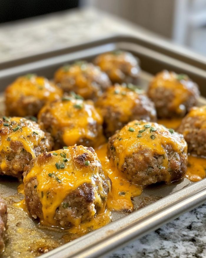 My husband can’t resist these balls – he devours the whole tray solo!