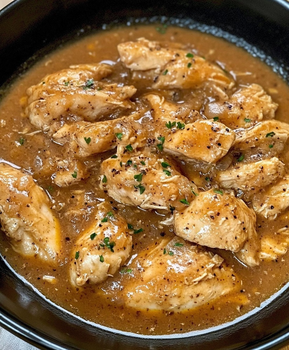Slow Cooked Chicken & Gravy