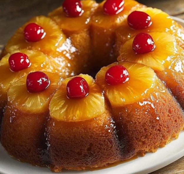 Pineapple Upside Down Bundt Cake