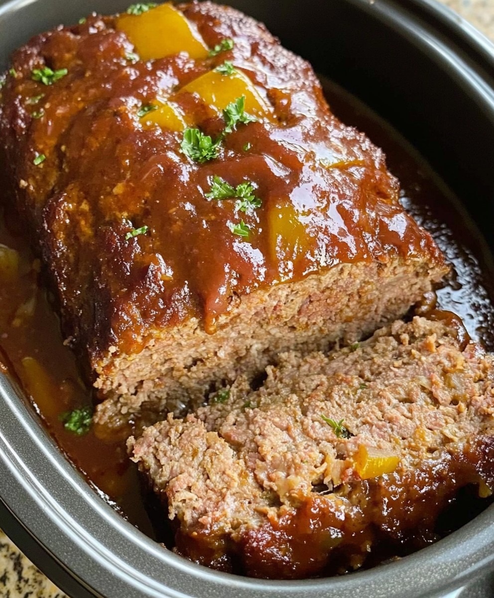 SIMPLE CROCK POT MEATLOAF