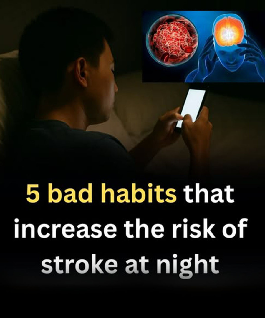 5 bad habits that increase the risk of stroke at night