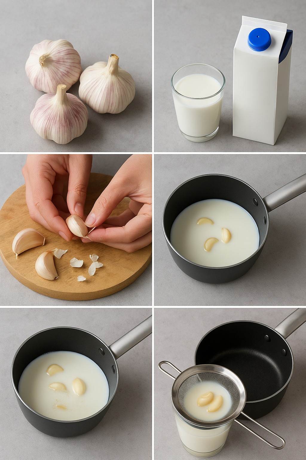 Mix garlic with milk and you will thank me