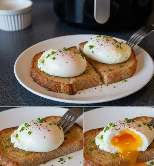 Air Fryer Poached Eggs