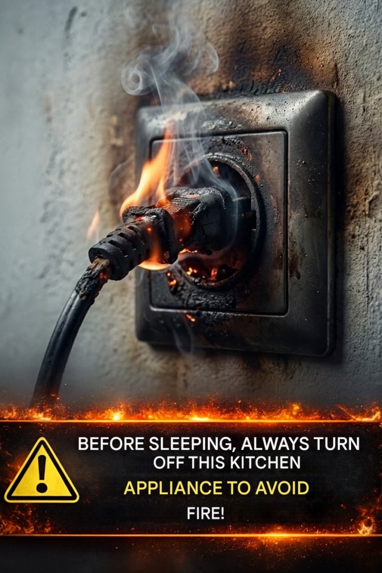 Before going to sleep, be sure to turn off this kitchen appliance to avoid a fire!Before going to sleep, be sure to turn off this kitchen appliance to avoid a fire!