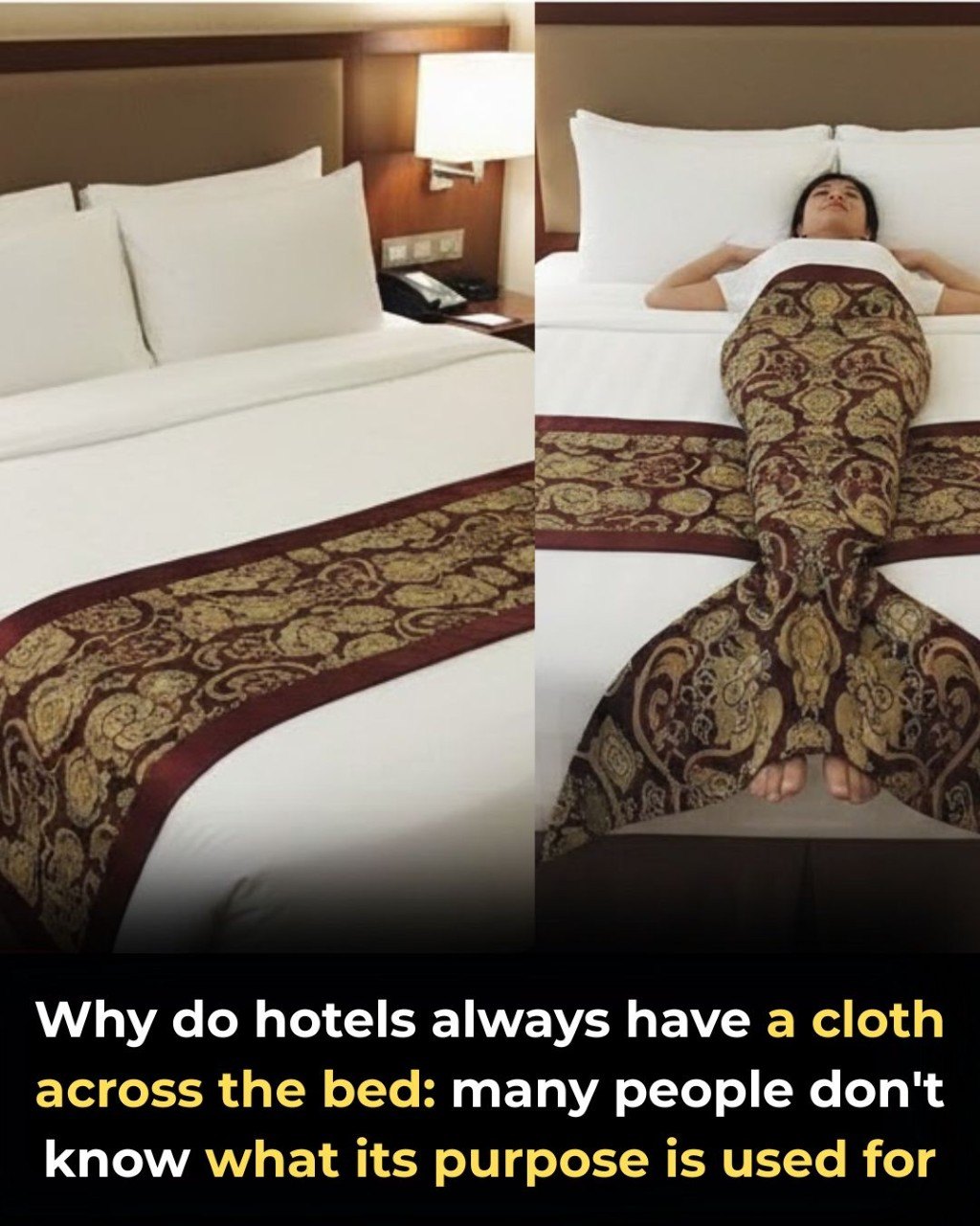 What’s The Purpose Of The Fabric Strip Across Hotel Beds
