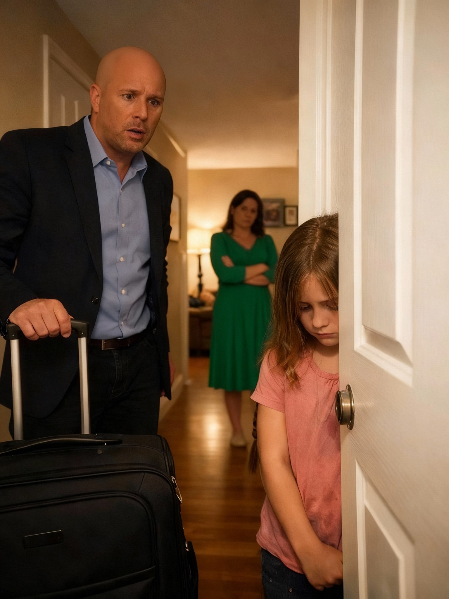 “Papa… my back hurts so much I can’t sleep. Mommy told me that I’m not allowed to tell you.” — I Had Just Come Home From a Business Trip When My Daughter’s Whisper Exposed the Secret Her Mother Tried to Hide