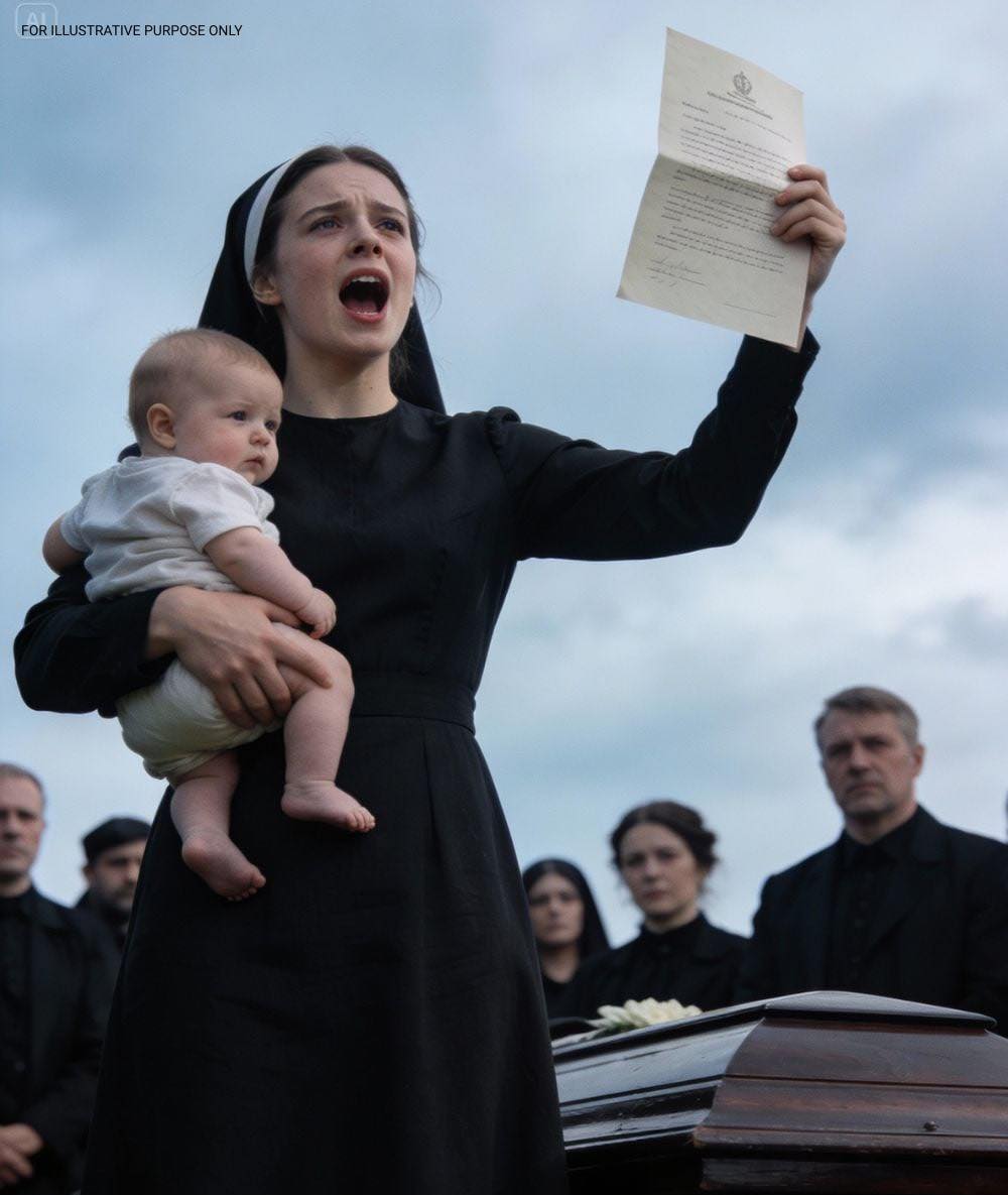 At my husband’s funeral, my sister smiled and declared her baby was his, announcing she’d claim half my 0,000 home—unaware my late husband had left evidence that would destroy her lie.