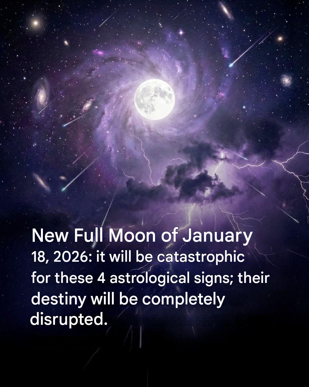 Astrology: The Full Moon of January 18, 2026 promises to be explosive for 4 signs See more.