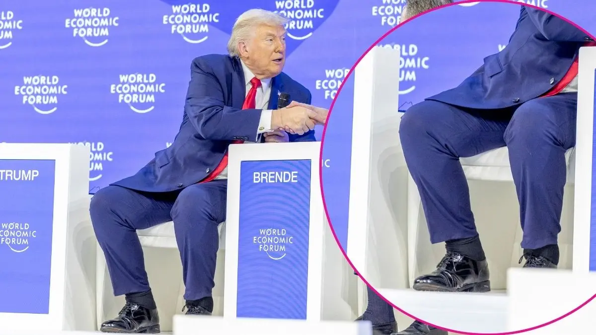 ‘Unwell’ Donald Trump Mocked for Showing His ‘Massive Cankles’ at World Economic Forum: Photos