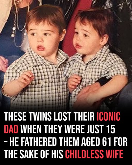 These twins lost their iconic dad when they were just 15, He fathered them aged 61 for the sake of his childless wife – Story Of The Day!